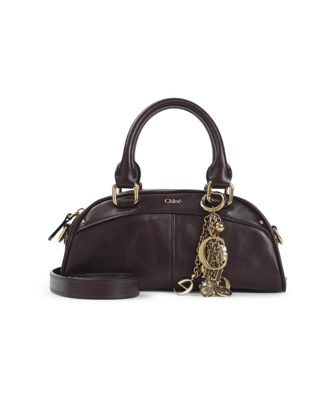 CHLOE Коричневая кожаная сумка тоут, фото 1