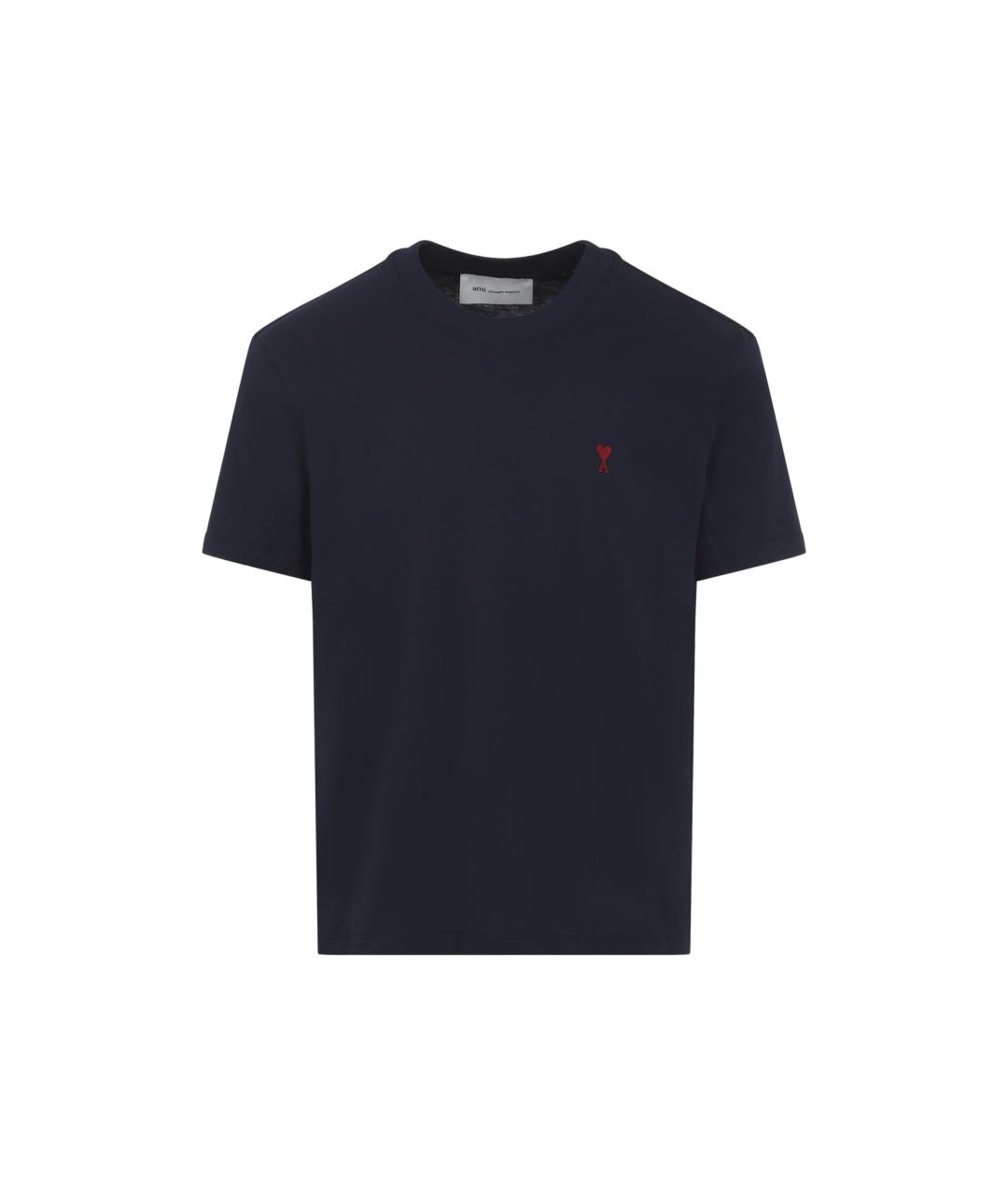 Ami Paris Черная хлопковая футболка, фото 1