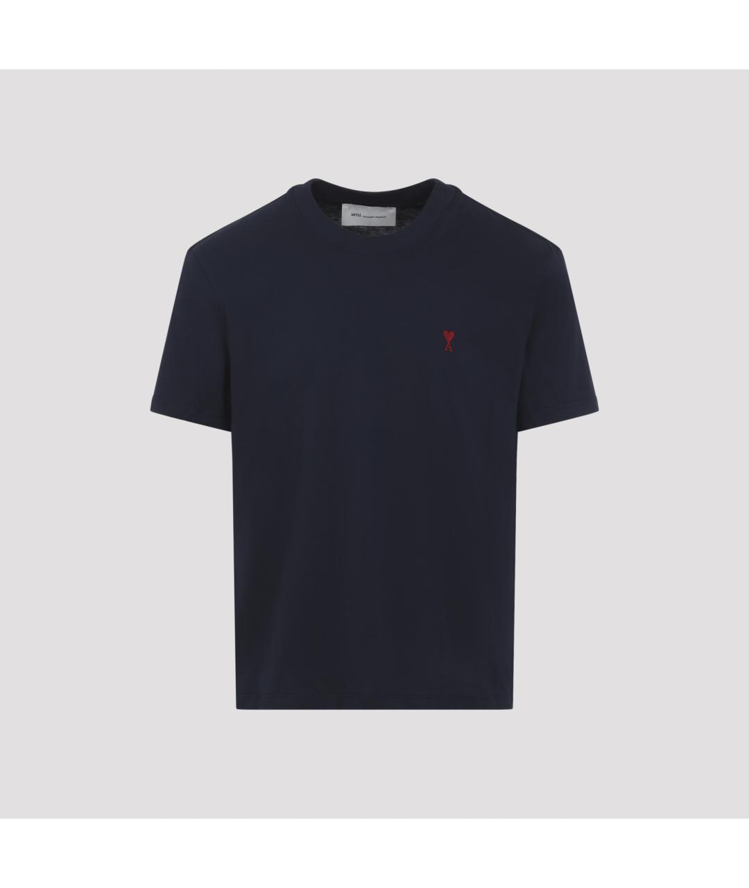 Ami Paris Черная хлопковая футболка, фото 2