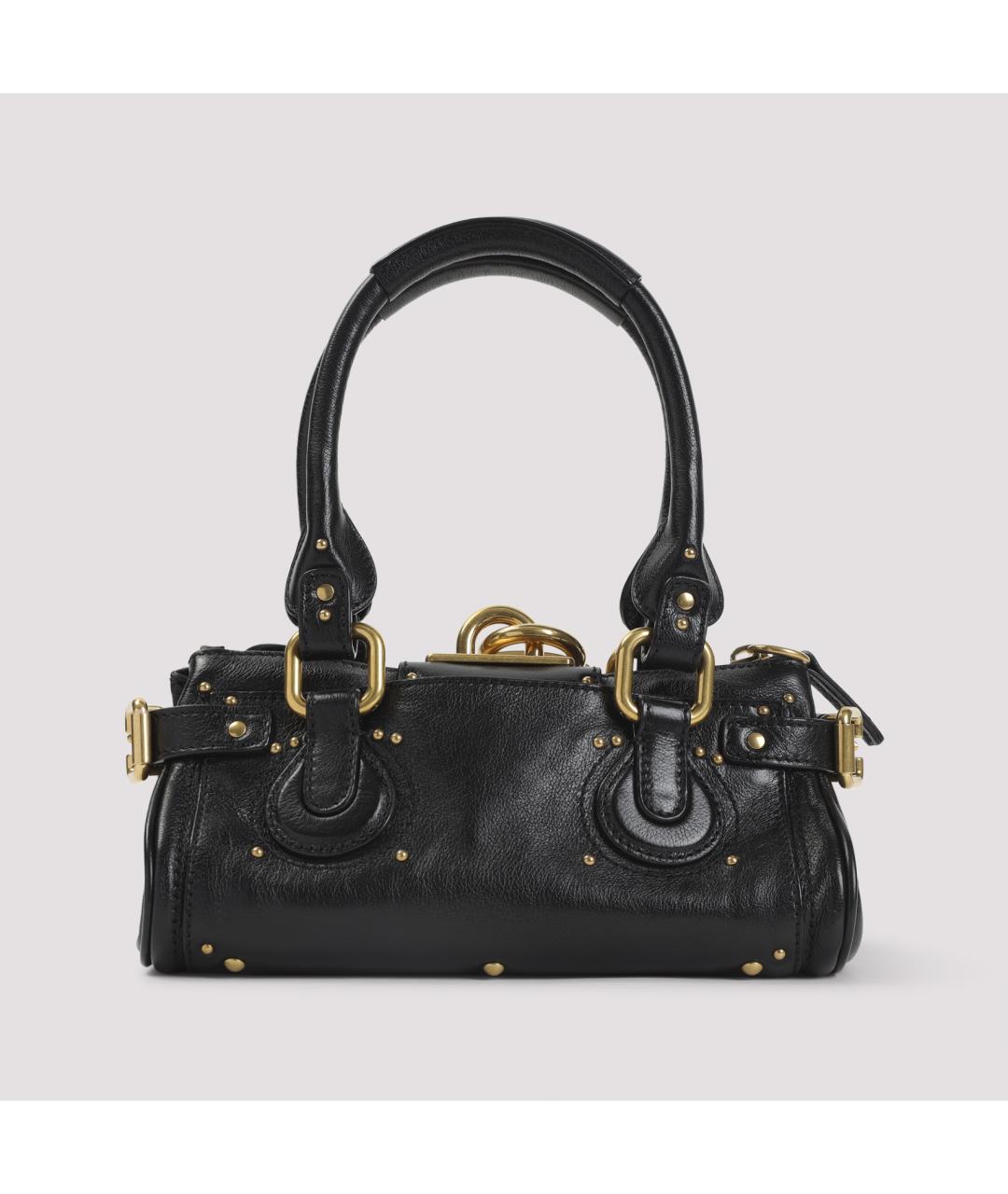 CHLOE Черная кожаная сумка через плечо, фото 2