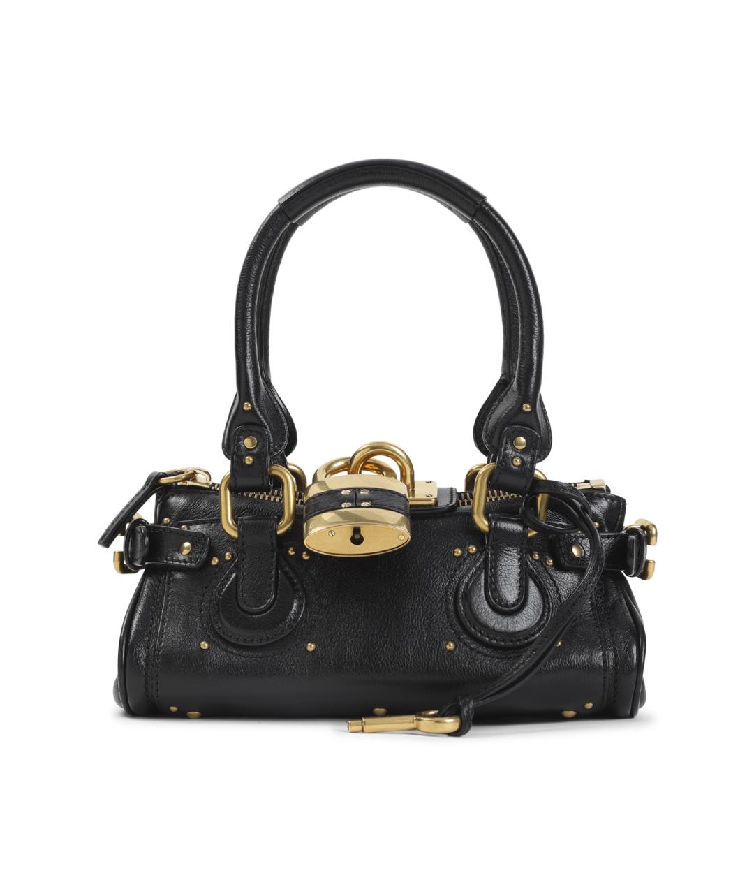 CHLOE Черная кожаная сумка через плечо, фото 1