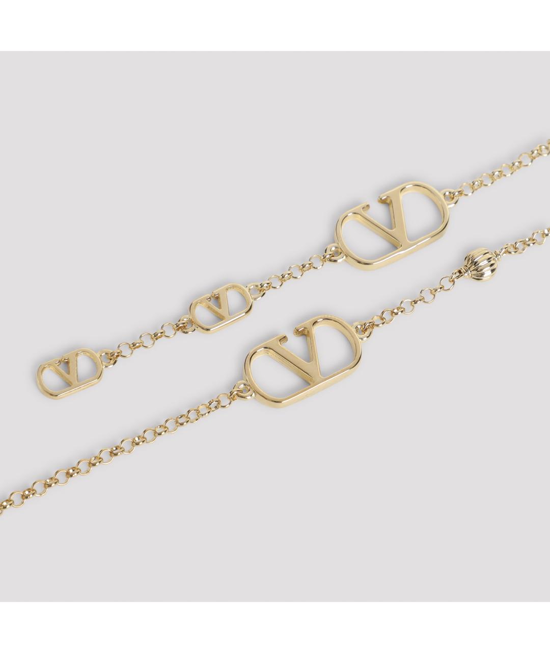 VALENTINO Золотой металлический браслет, фото 4