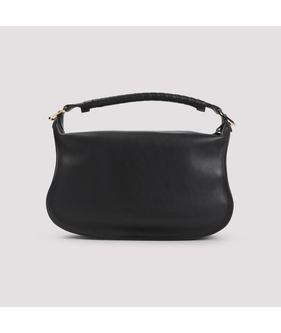 CHLOE Черная кожаная сумка через плечо, фото 2