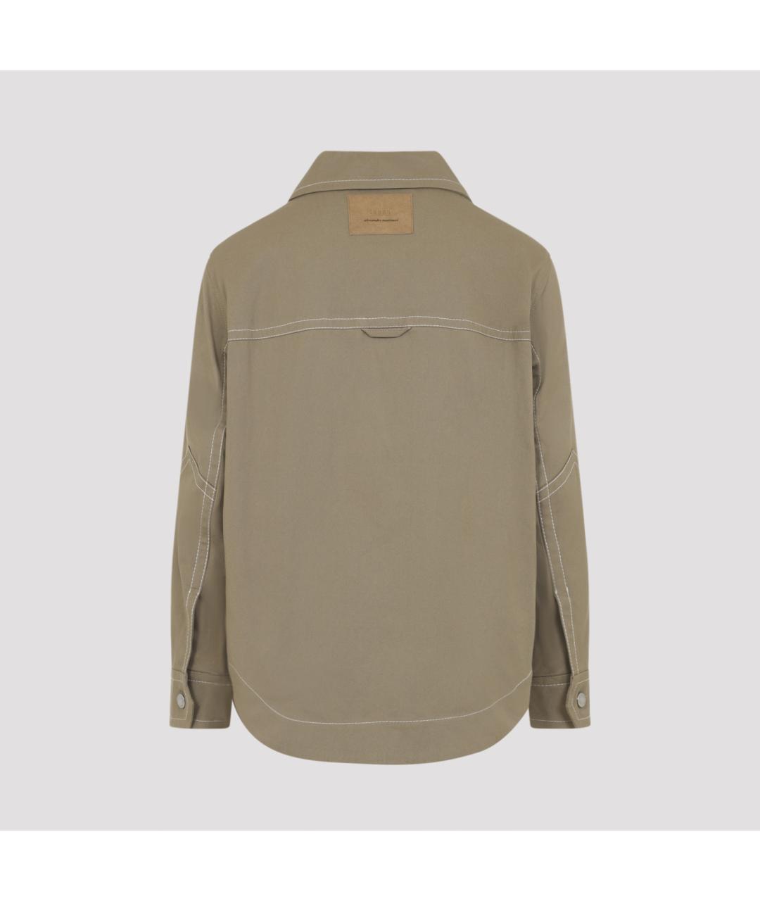 Ami Paris Бежевая хлопковая куртка, фото 4