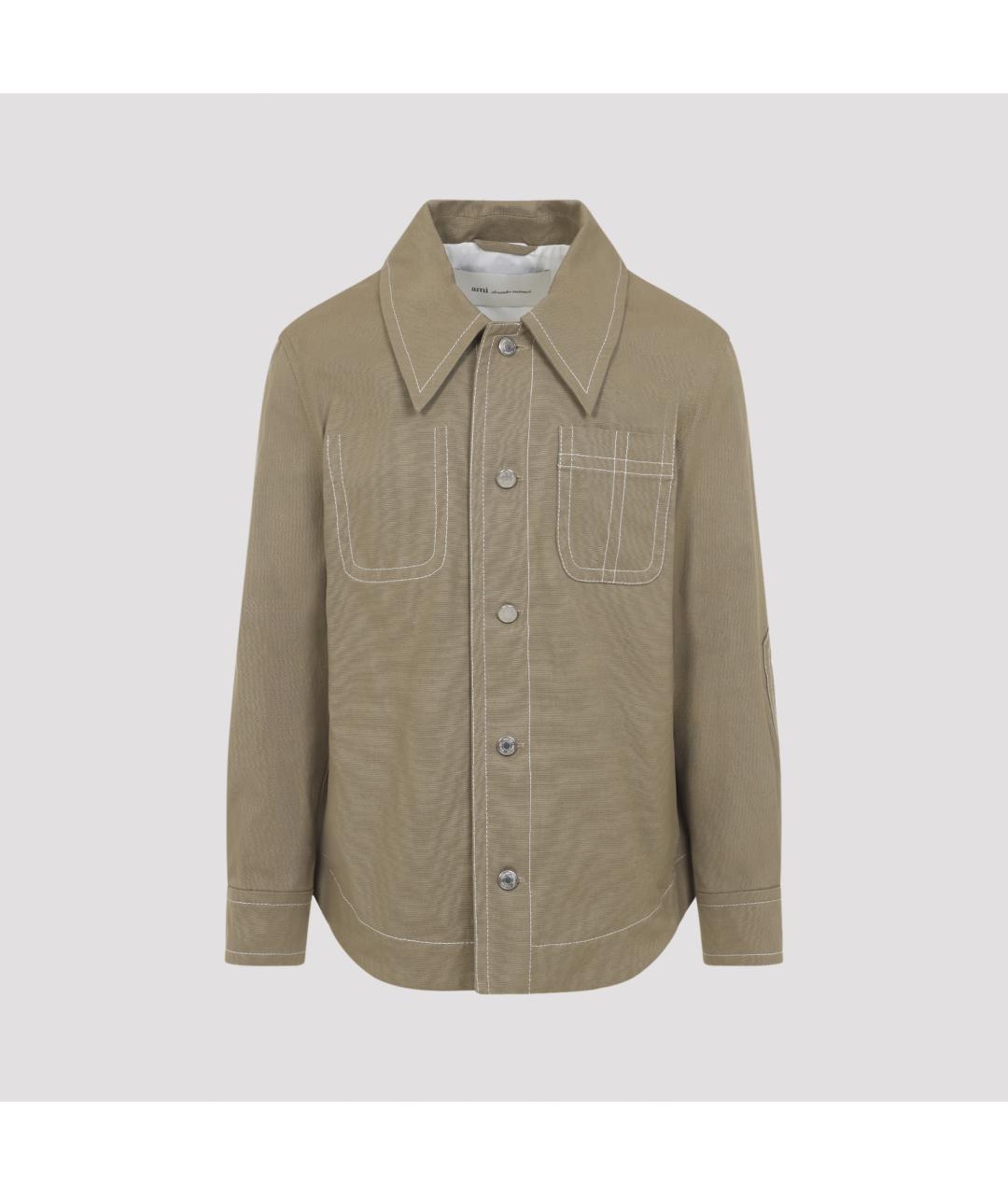 Ami Paris Бежевая хлопковая куртка, фото 2