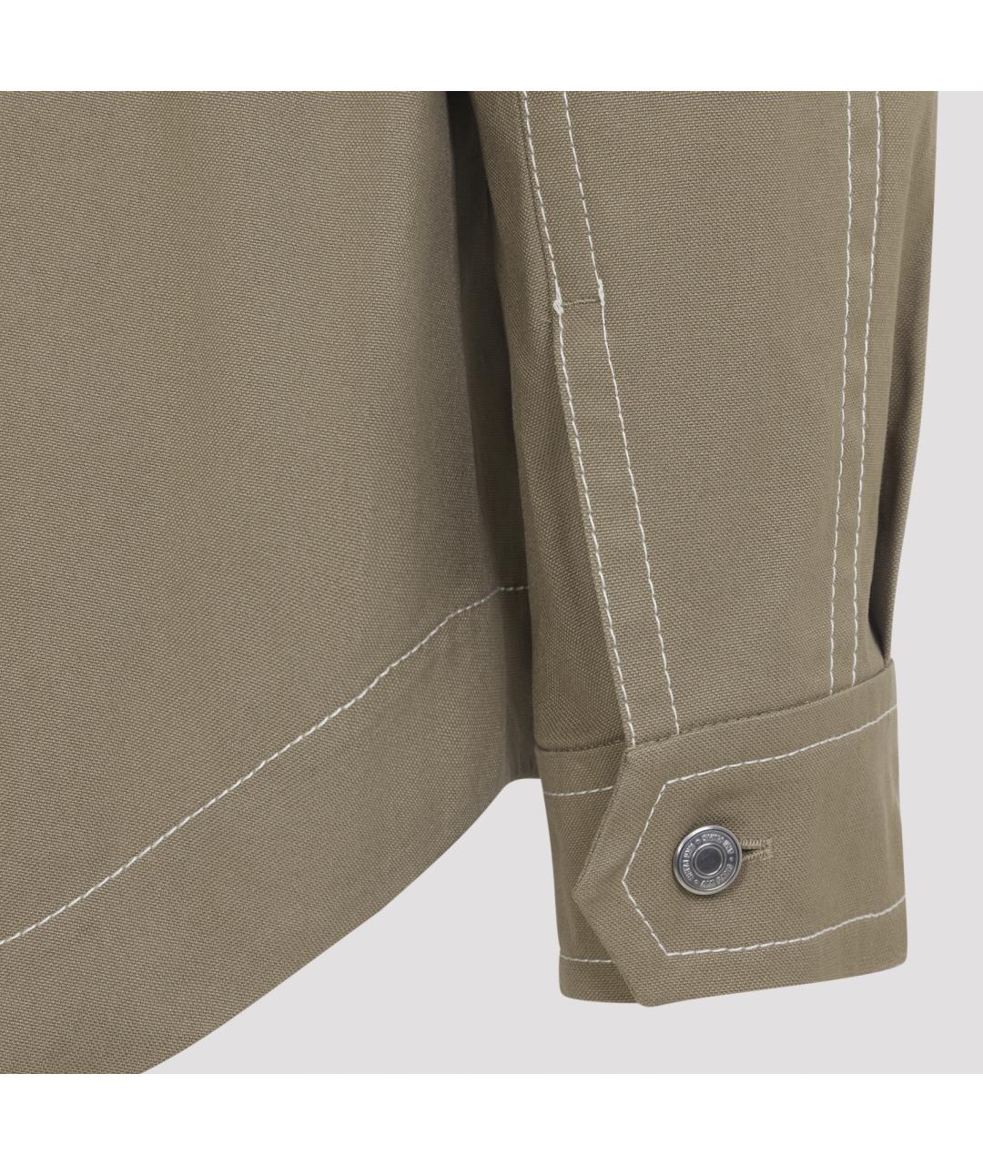 Ami Paris Бежевая хлопковая куртка, фото 5