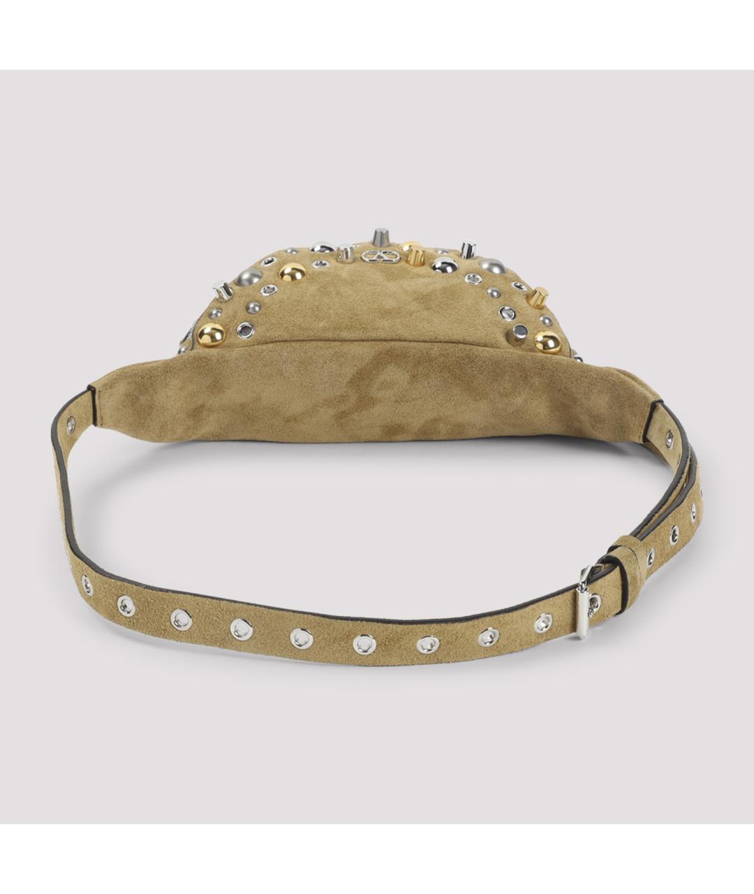 VALENTINO Бежевая замшевая поясная сумка, фото 2