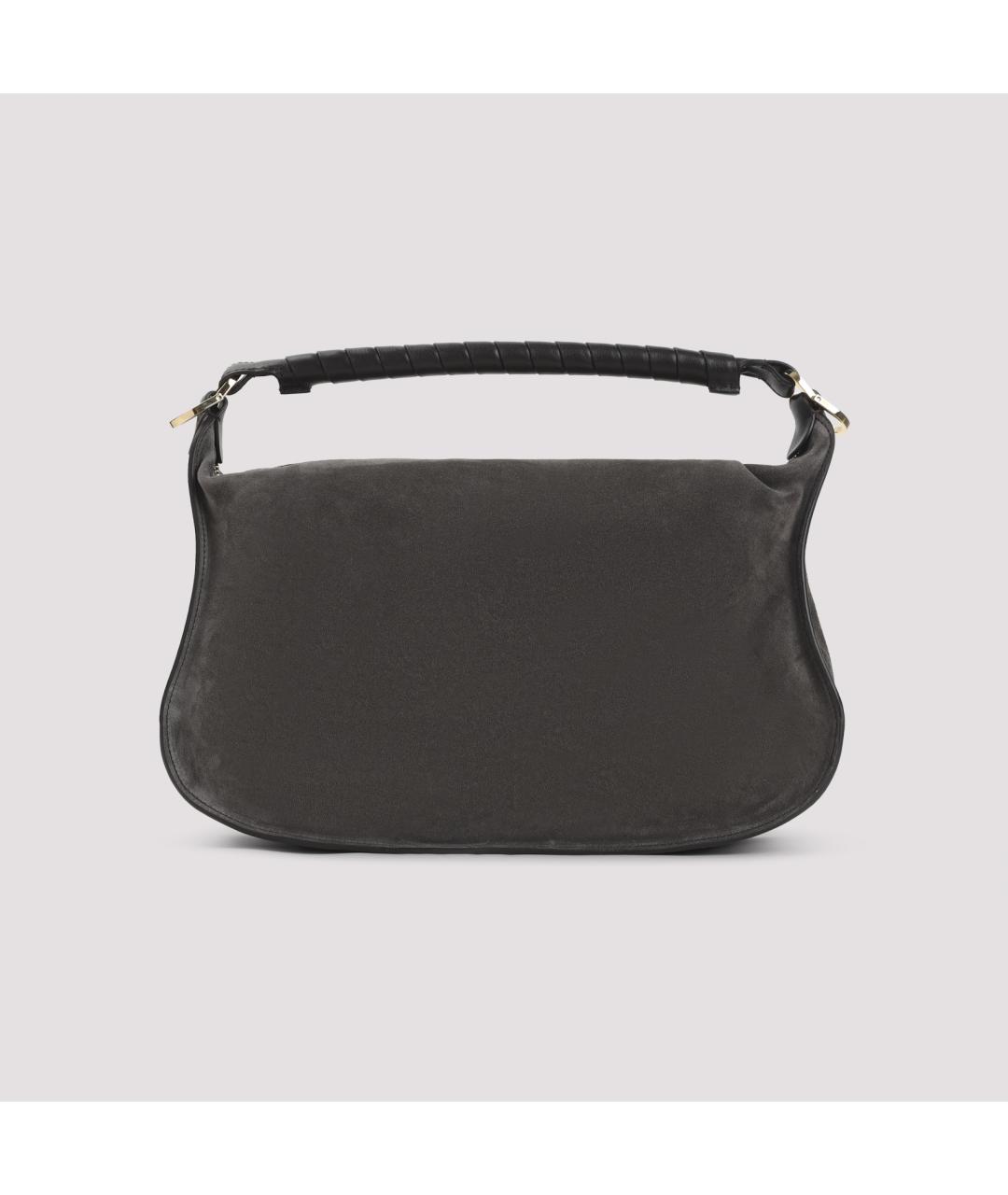 CHLOE Серая замшевая сумка через плечо, фото 2