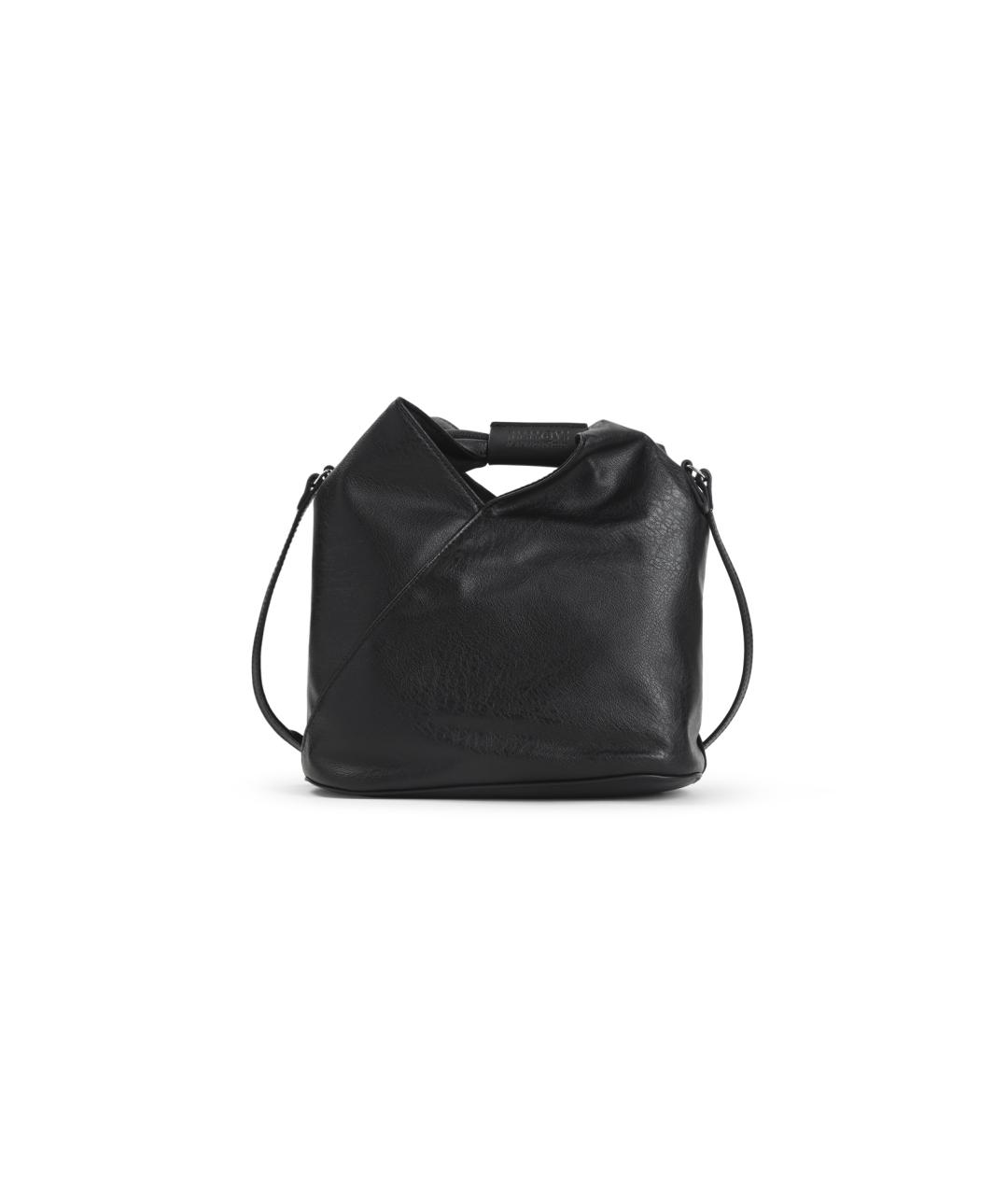 MM6 MAISON MARGIELA Черная сумка с короткими ручками из искусственной кожи, фото 1