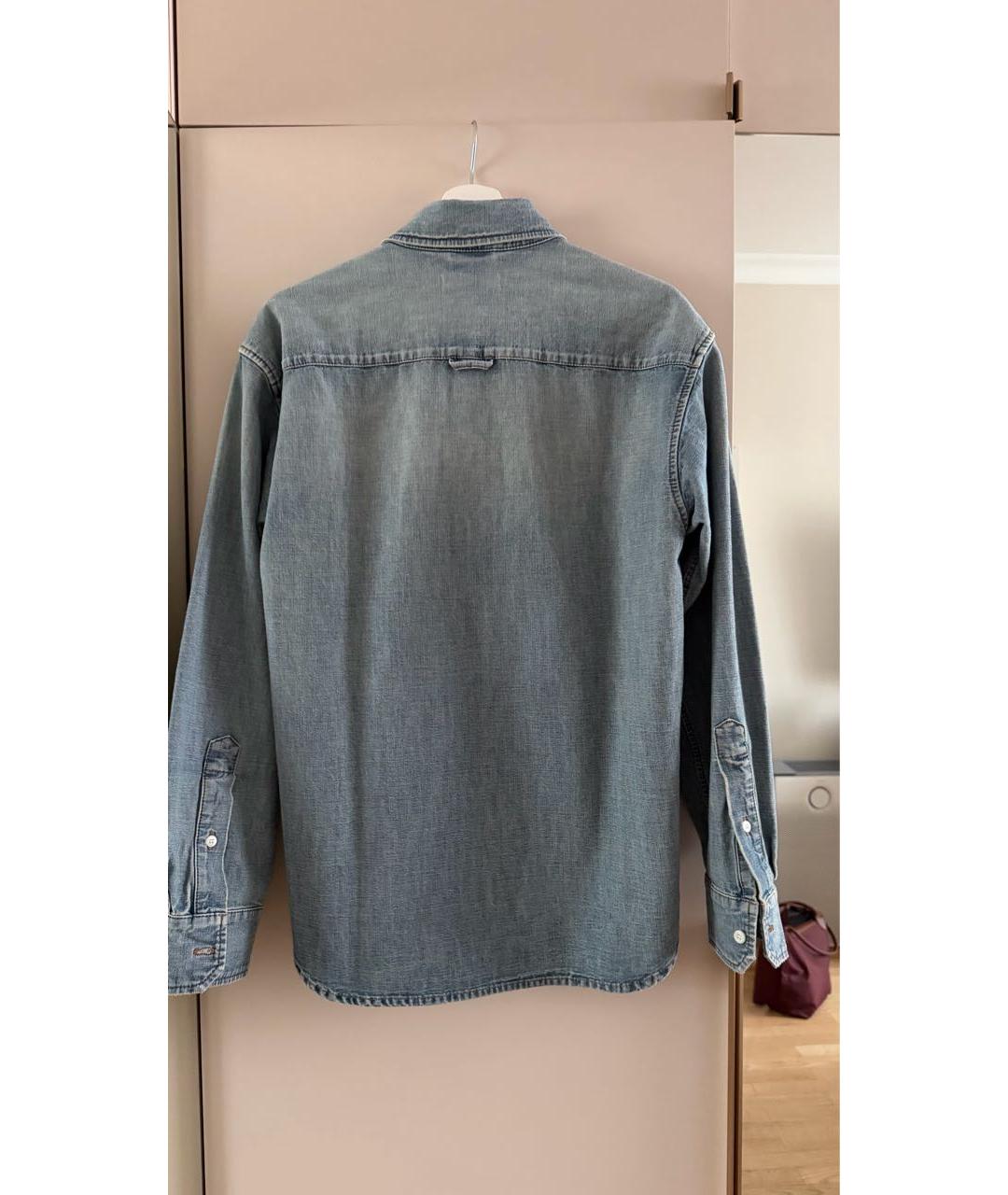 MIU MIU Голубая деним рубашка, фото 3