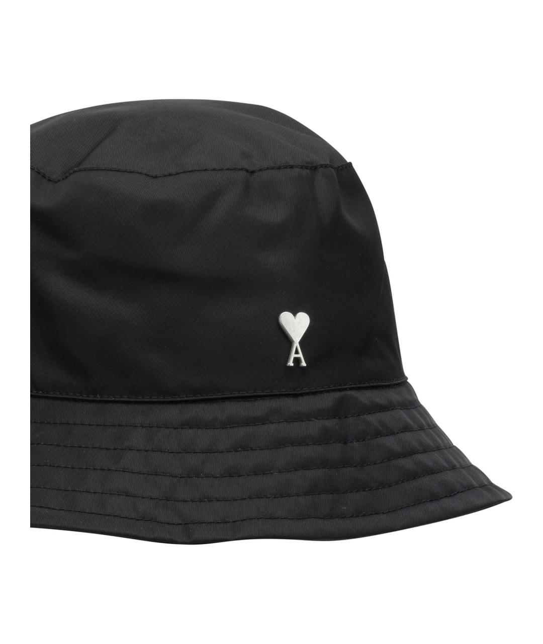 Ami Paris Черная хлопковая панама, фото 4