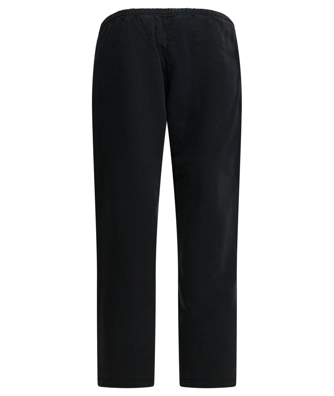 BALENCIAGA Черные хлопковые повседневные брюки, фото 2