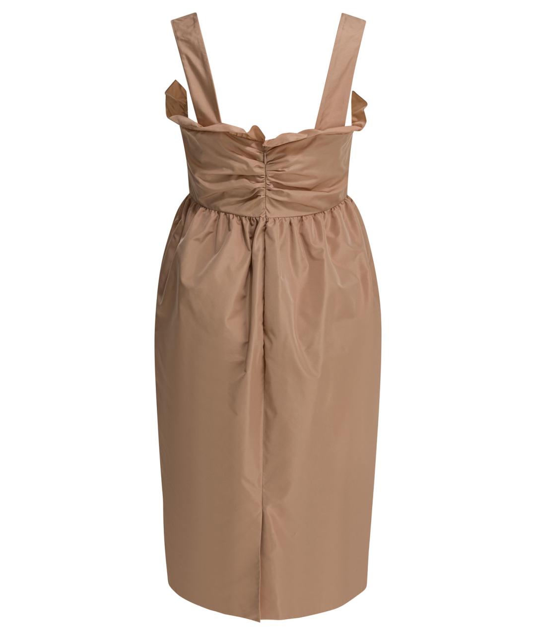 CHLOE Бежевое полиэстеровое платье, фото 2