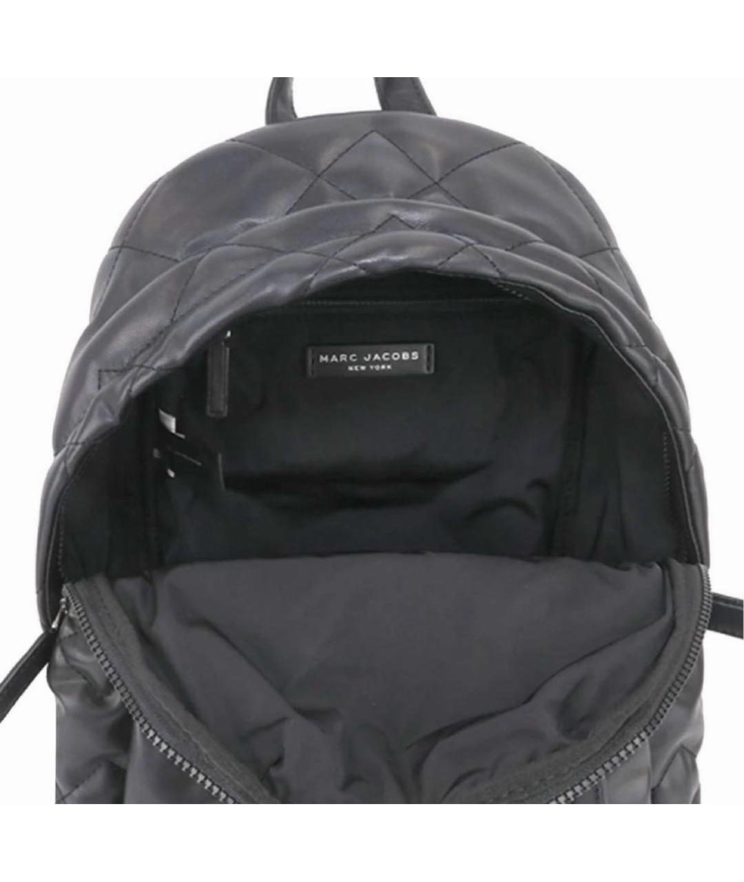 MARC JACOBS Черный кожаный рюкзак, фото 4