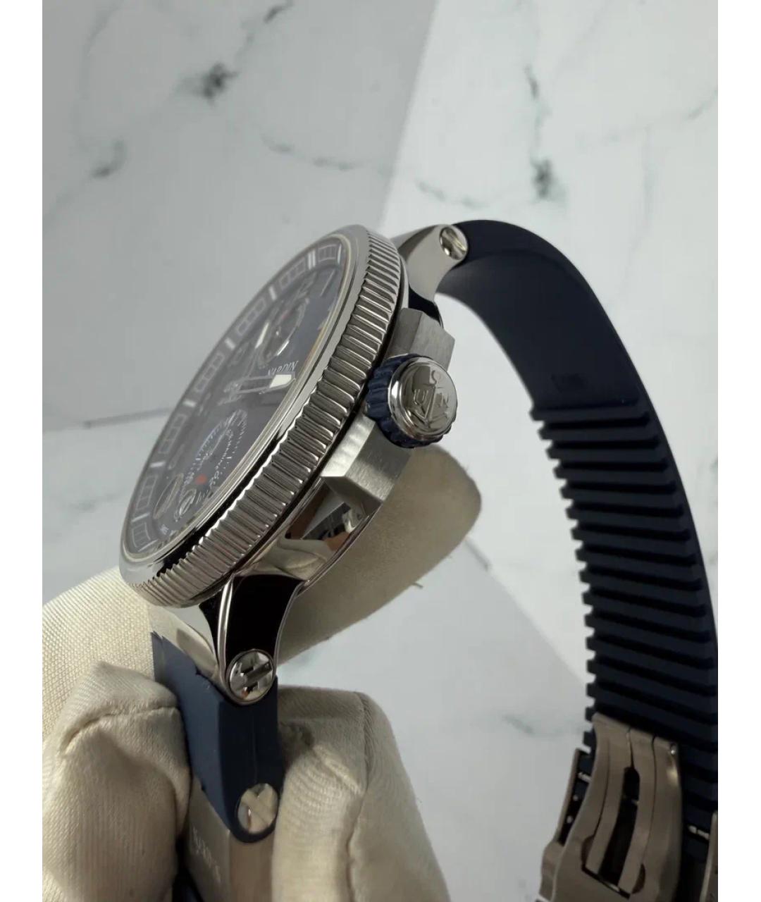 Ulysse Nardin Синие металлические часы, фото 4