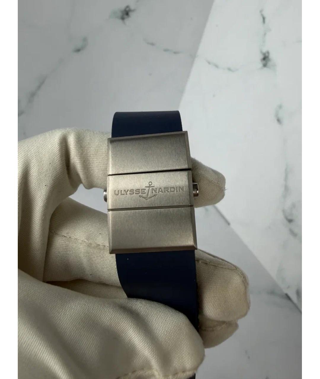 Ulysse Nardin Синие металлические часы, фото 6