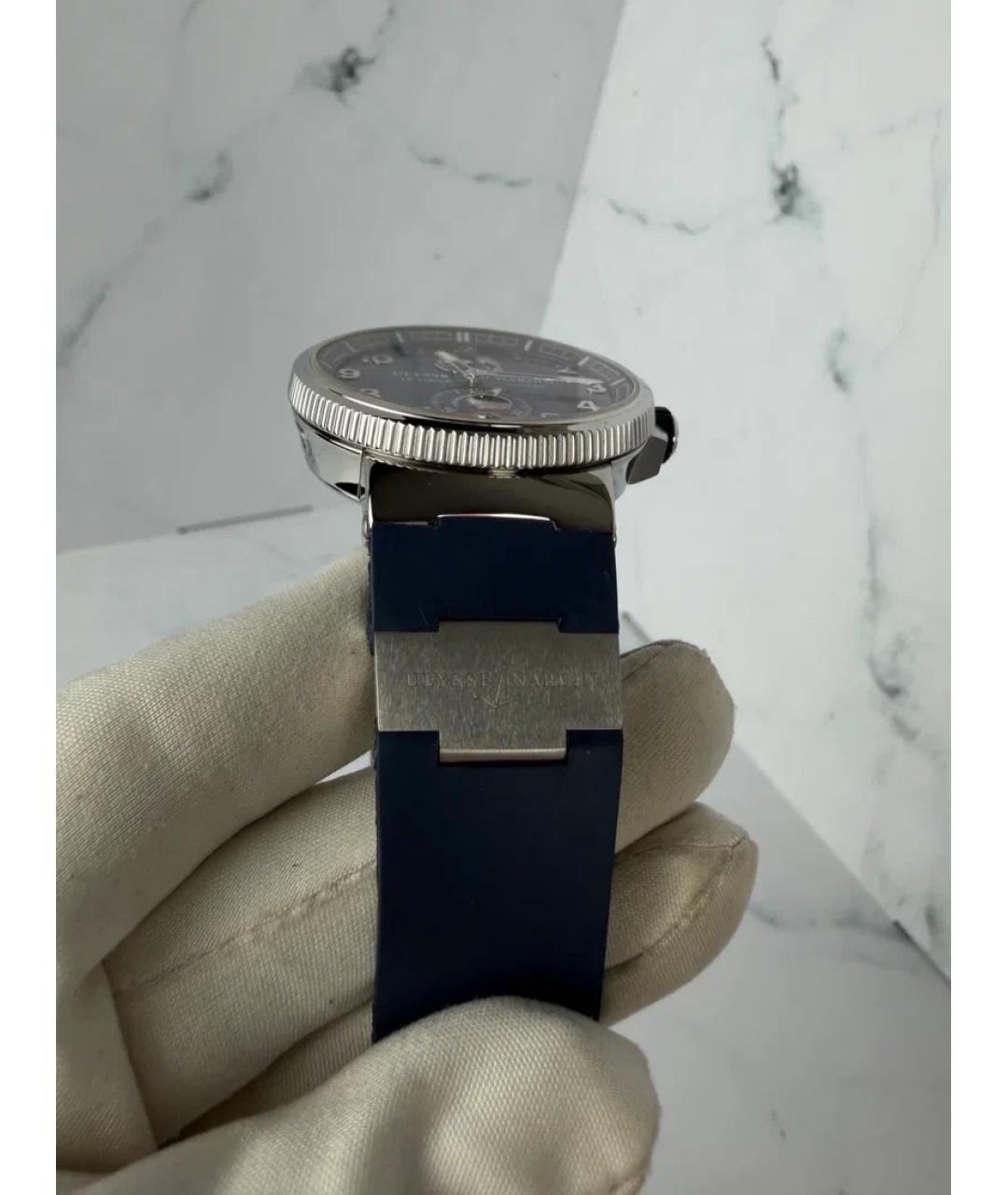 Ulysse Nardin Синие металлические часы, фото 5