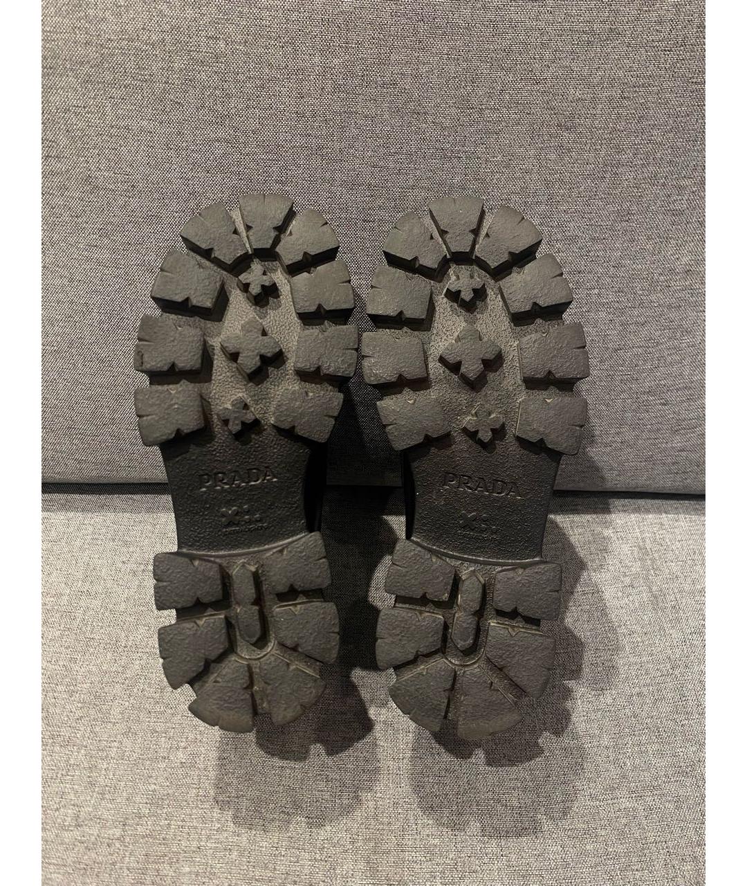 PRADA Черные кожаные лоферы, фото 8