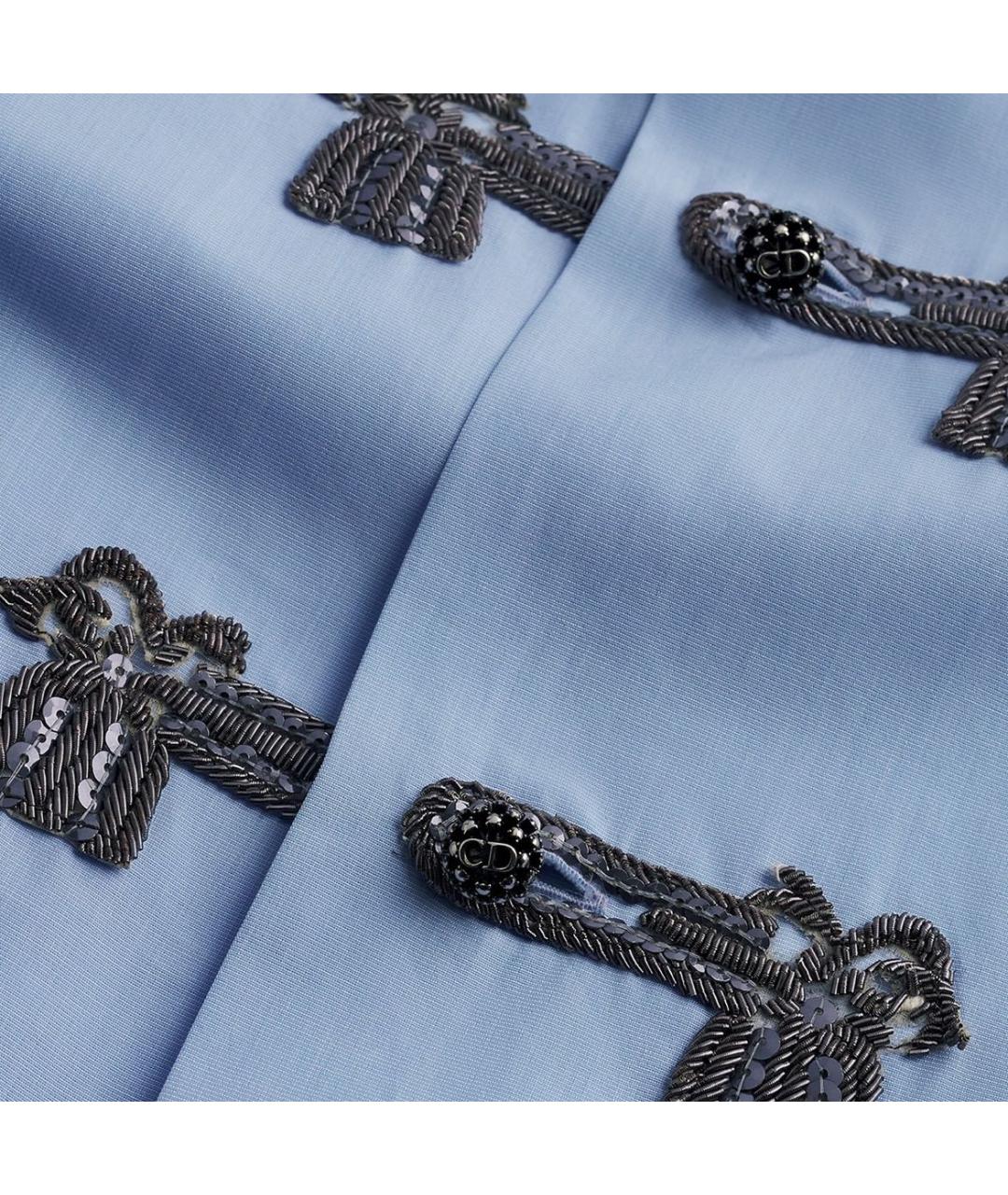 CHRISTIAN DIOR Голубая блузы, фото 3