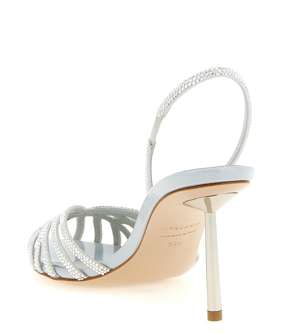 LE SILLA Белые кожаные босоножки, фото 3