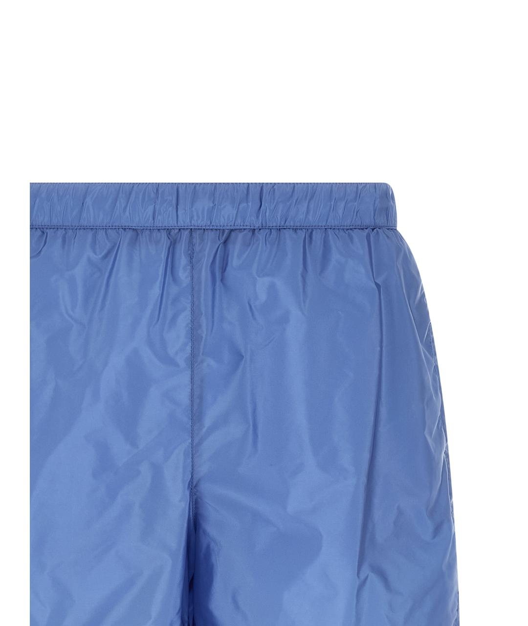 PRADA Голубые полиамидовые шорты, фото 3
