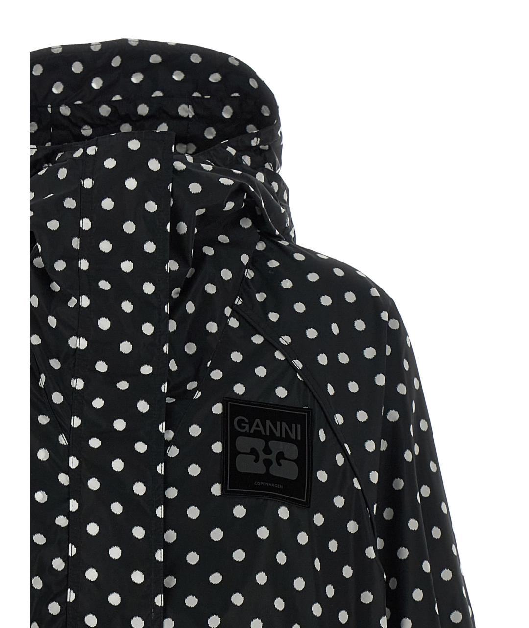 GANNI Черная полиамидовая куртка, фото 3