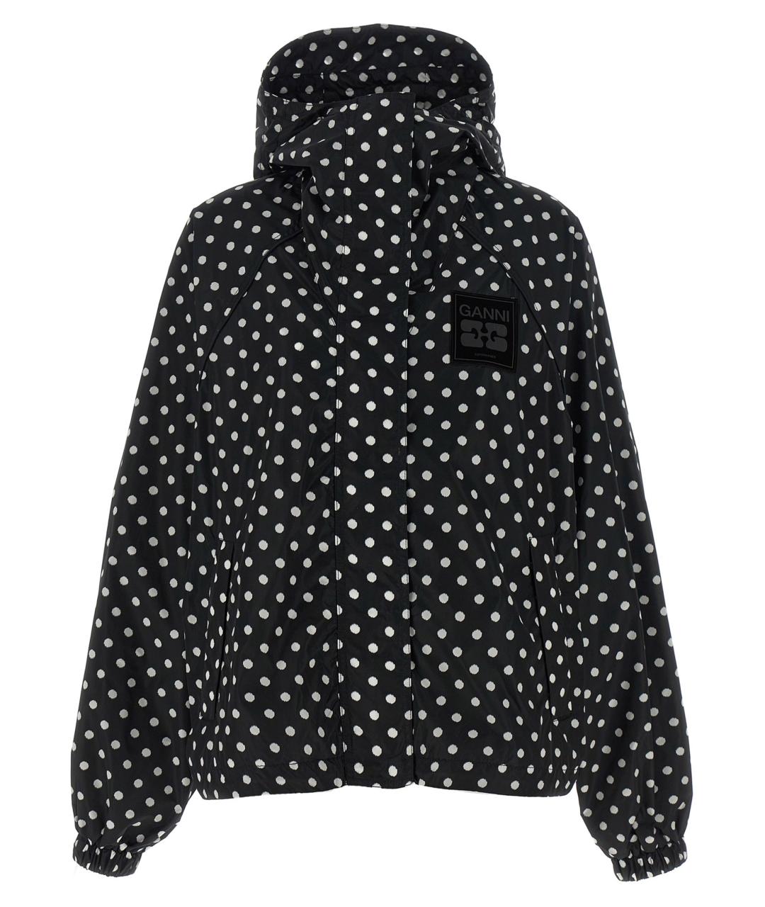 GANNI Черная полиамидовая куртка, фото 1