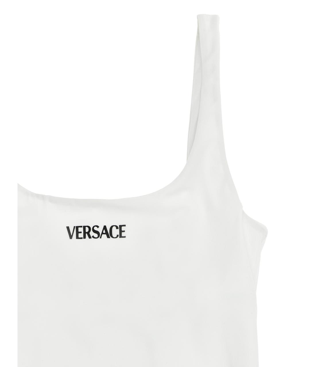 VERSACE Белый полиамидовый купальник, фото 3