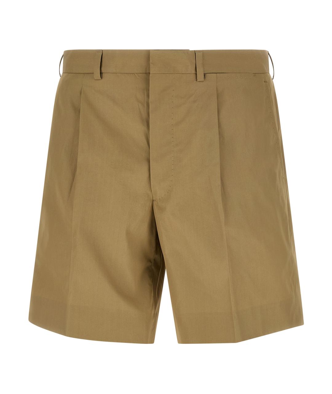 PRADA Бежевые хлопковые шорты, фото 1