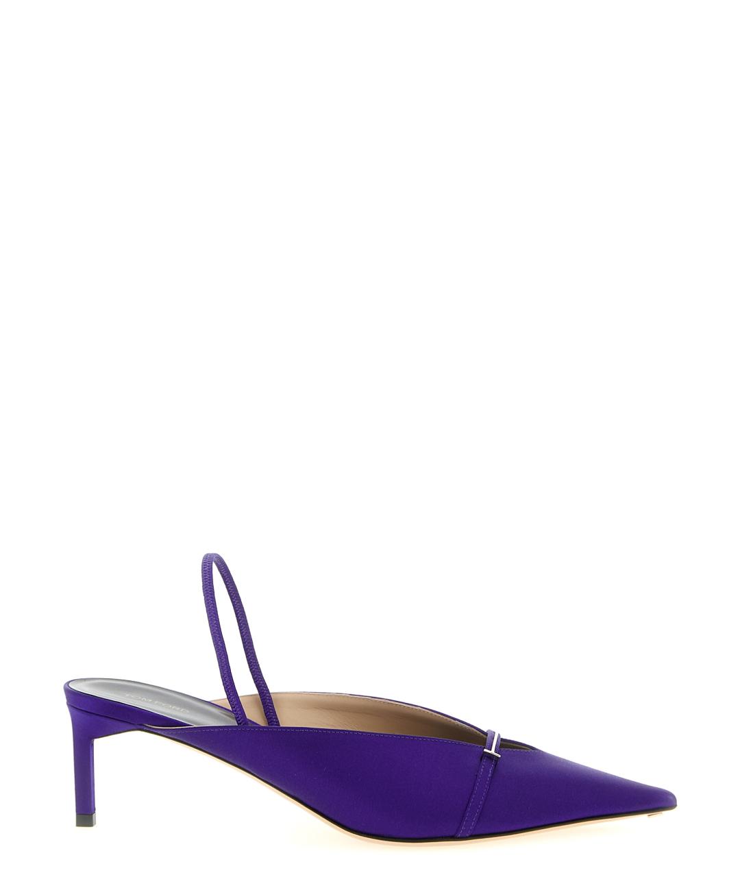 TOM FORD Фиолетовые текстильные туфли, фото 1