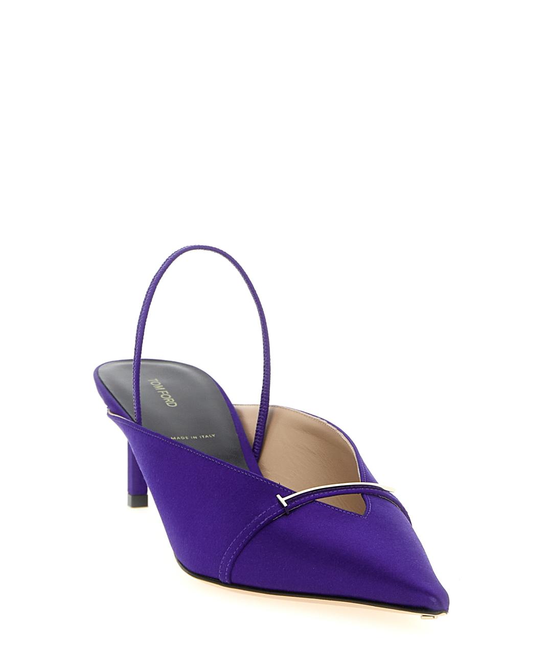 TOM FORD Фиолетовые текстильные туфли, фото 2