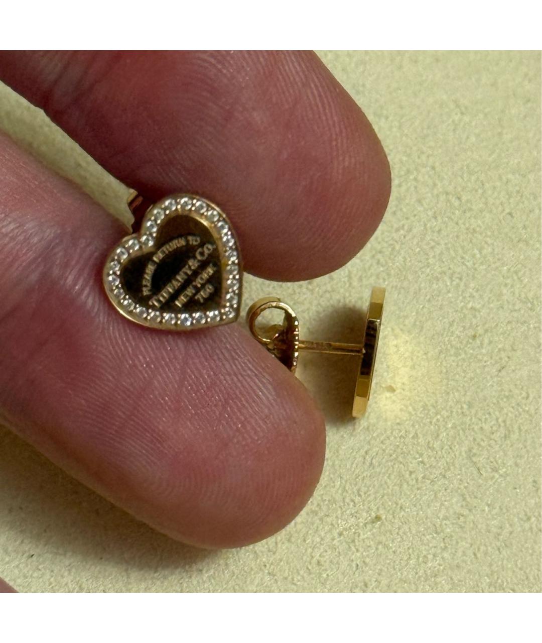 TIFFANY&CO Золотые серьги из желтого золота, фото 6