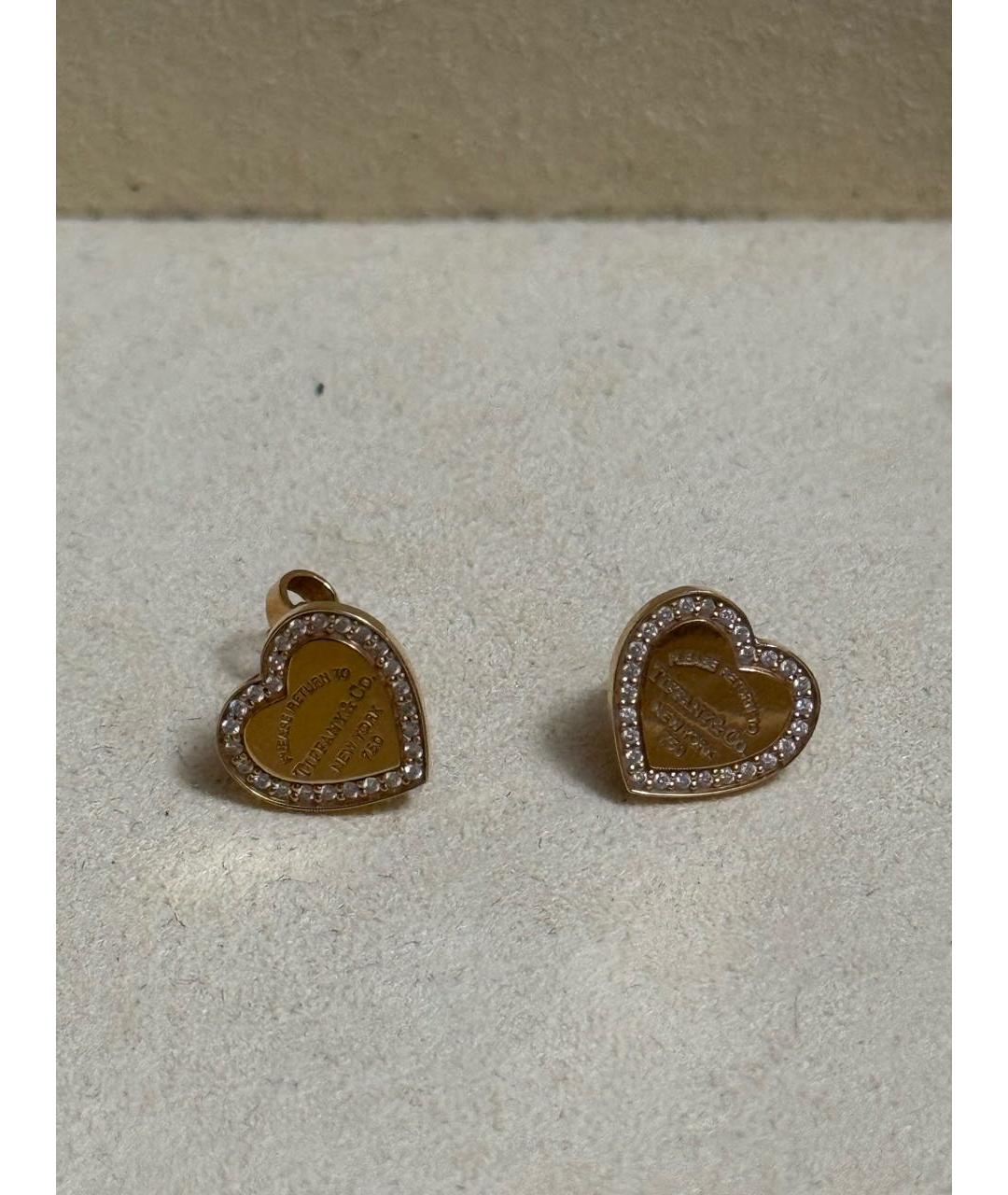 TIFFANY&CO Золотые серьги из желтого золота, фото 2