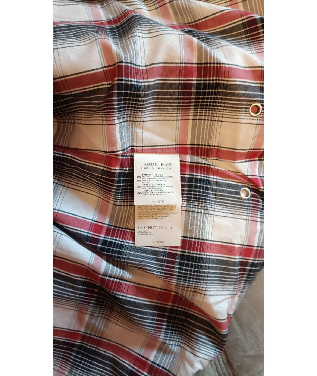 ARMANI JEANS Серая полиэстеровая куртка, фото 8