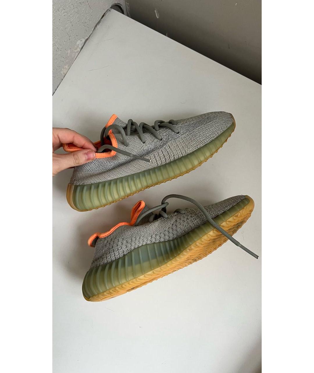 ADIDAS YEEZY Серые текстильные кроссовки, фото 8