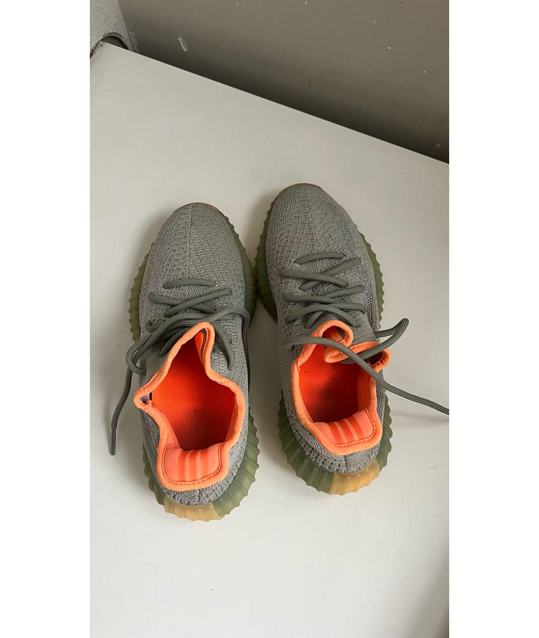 ADIDAS YEEZY Серые текстильные кроссовки, фото 3