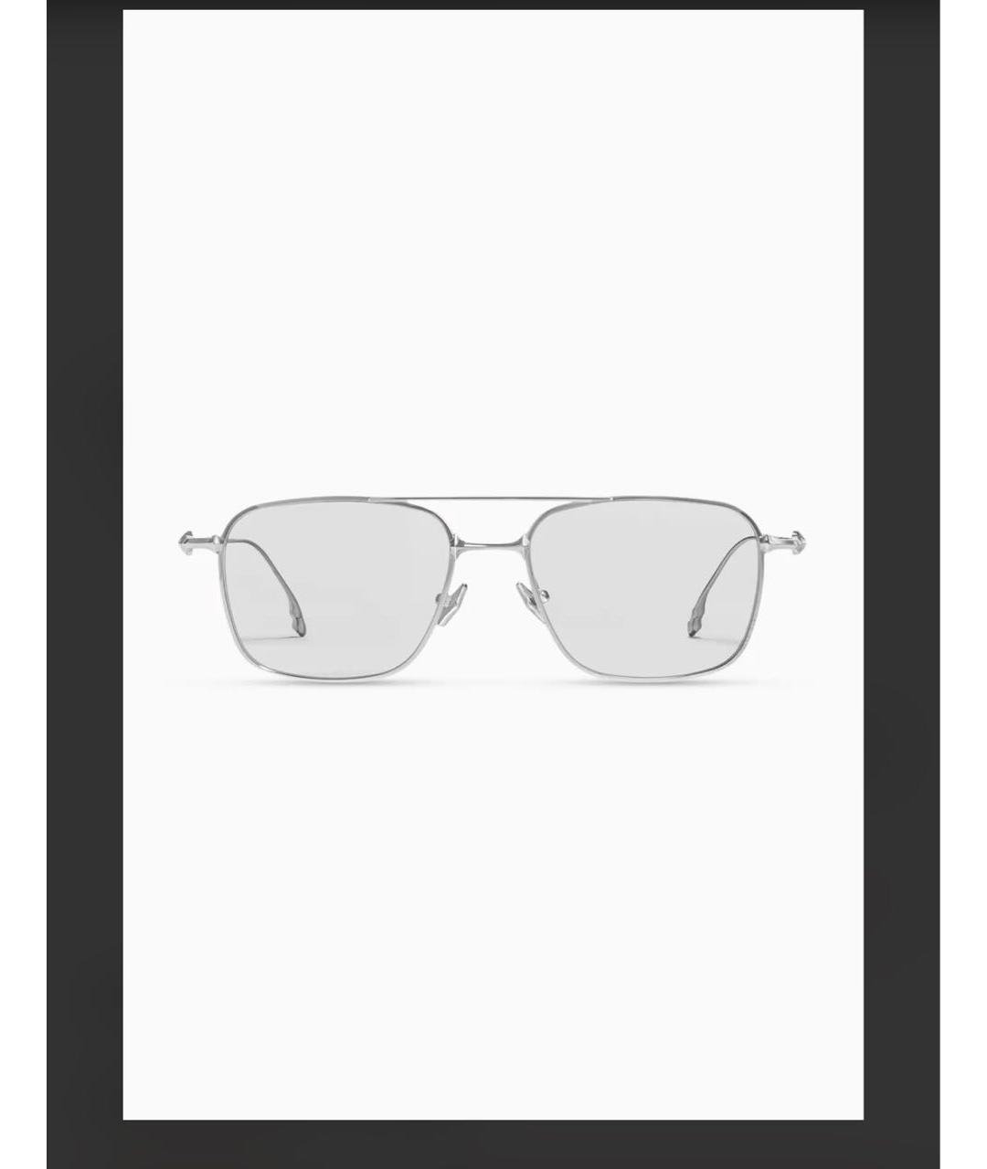 GENTLE MONSTER Серебряные металлические солнцезащитные очки, фото 4