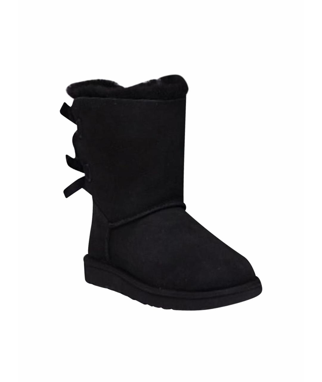 UGG AUSTRALIA Черные замшевые сапоги, фото 1