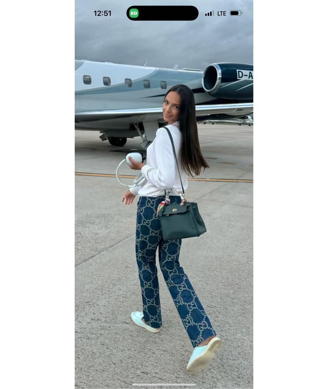 GUCCI Темно-синие прямые джинсы, фото 4