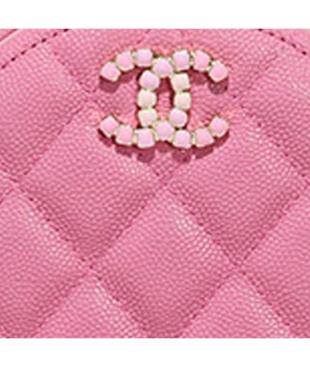 CHANEL Розовая кожаная сумка через плечо, фото 8