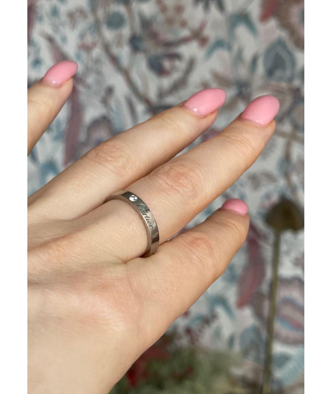 CARTIER Серебряное платиновое кольцо, фото 6