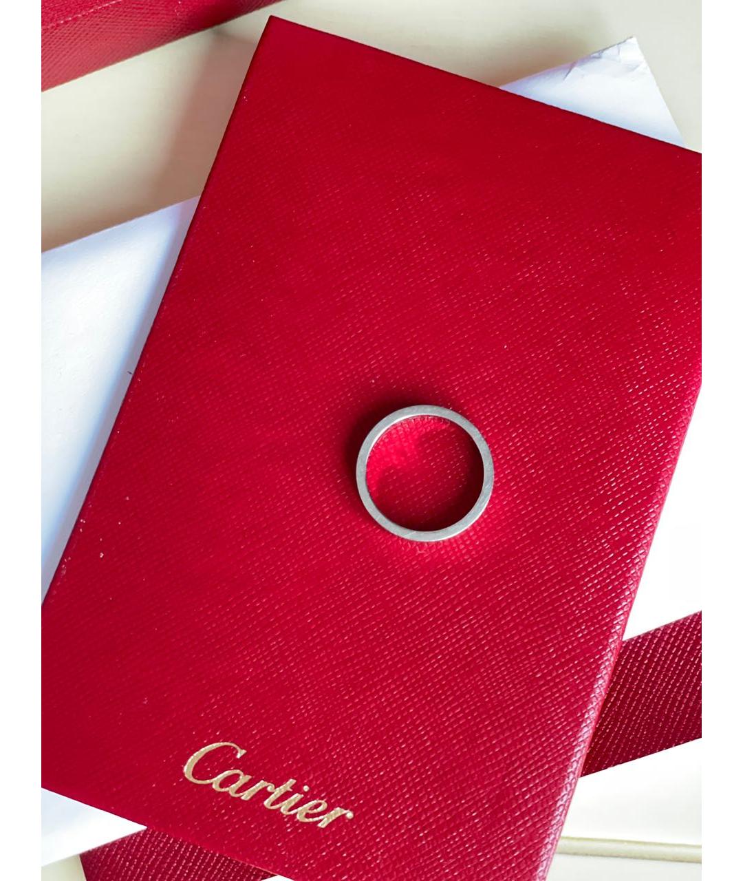 CARTIER Серебряное платиновое кольцо, фото 3