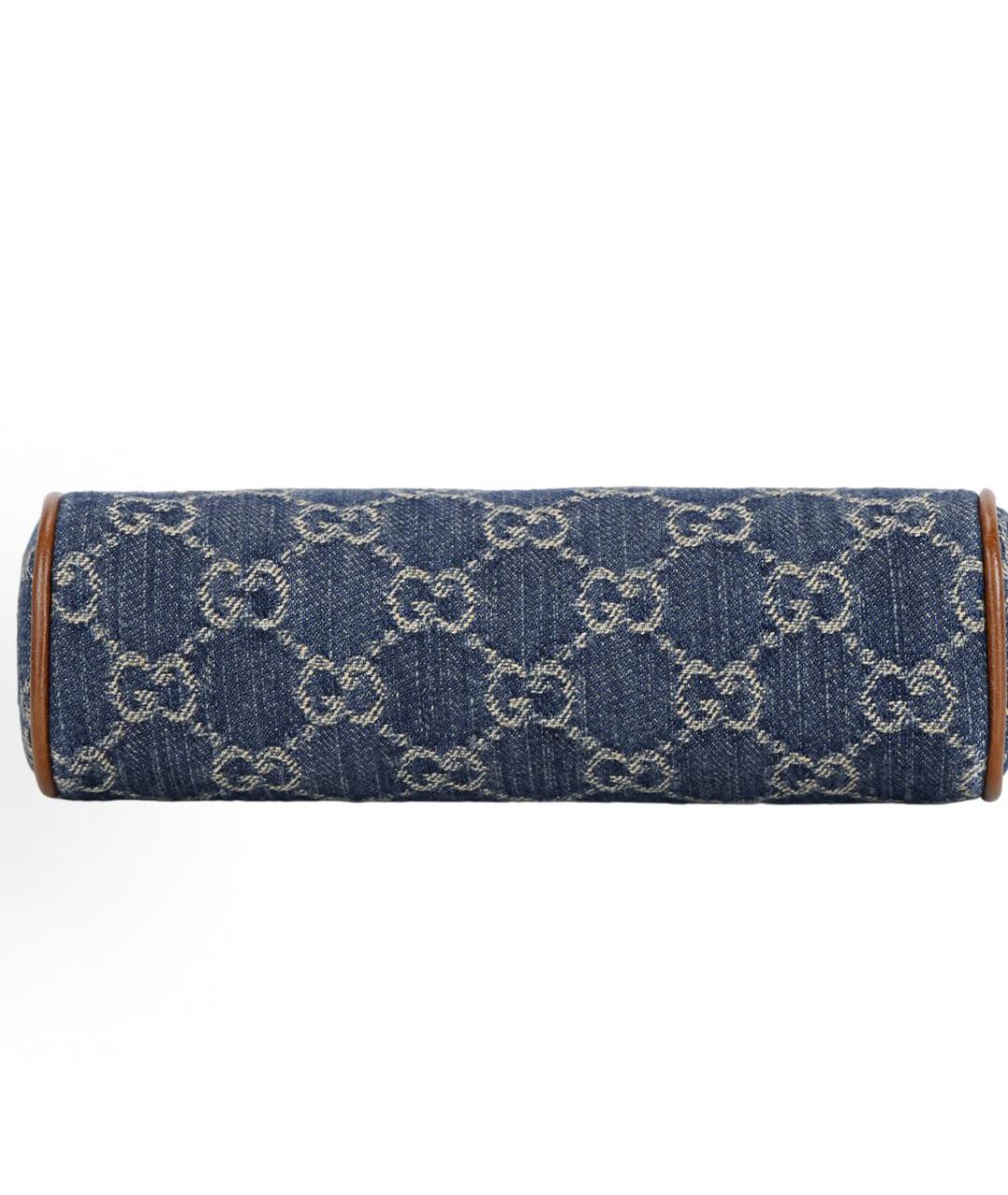 GUCCI Темно-синяя деним сумка через плечо, фото 4