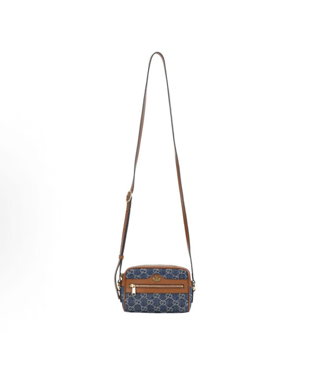 GUCCI Темно-синяя деним сумка через плечо, фото 8