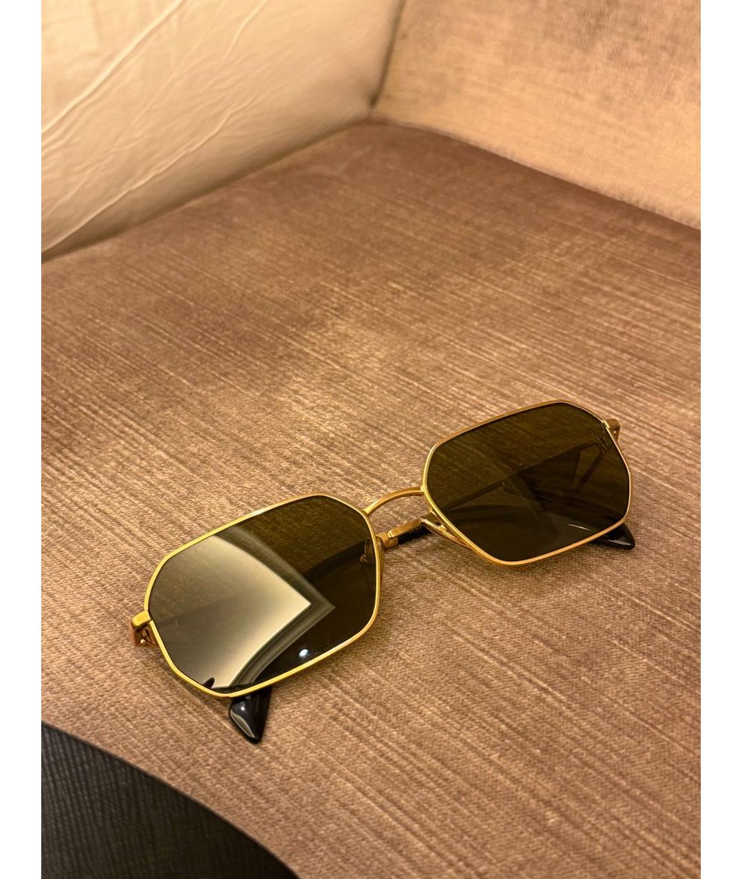 PRADA Черные металлические солнцезащитные очки, фото 3