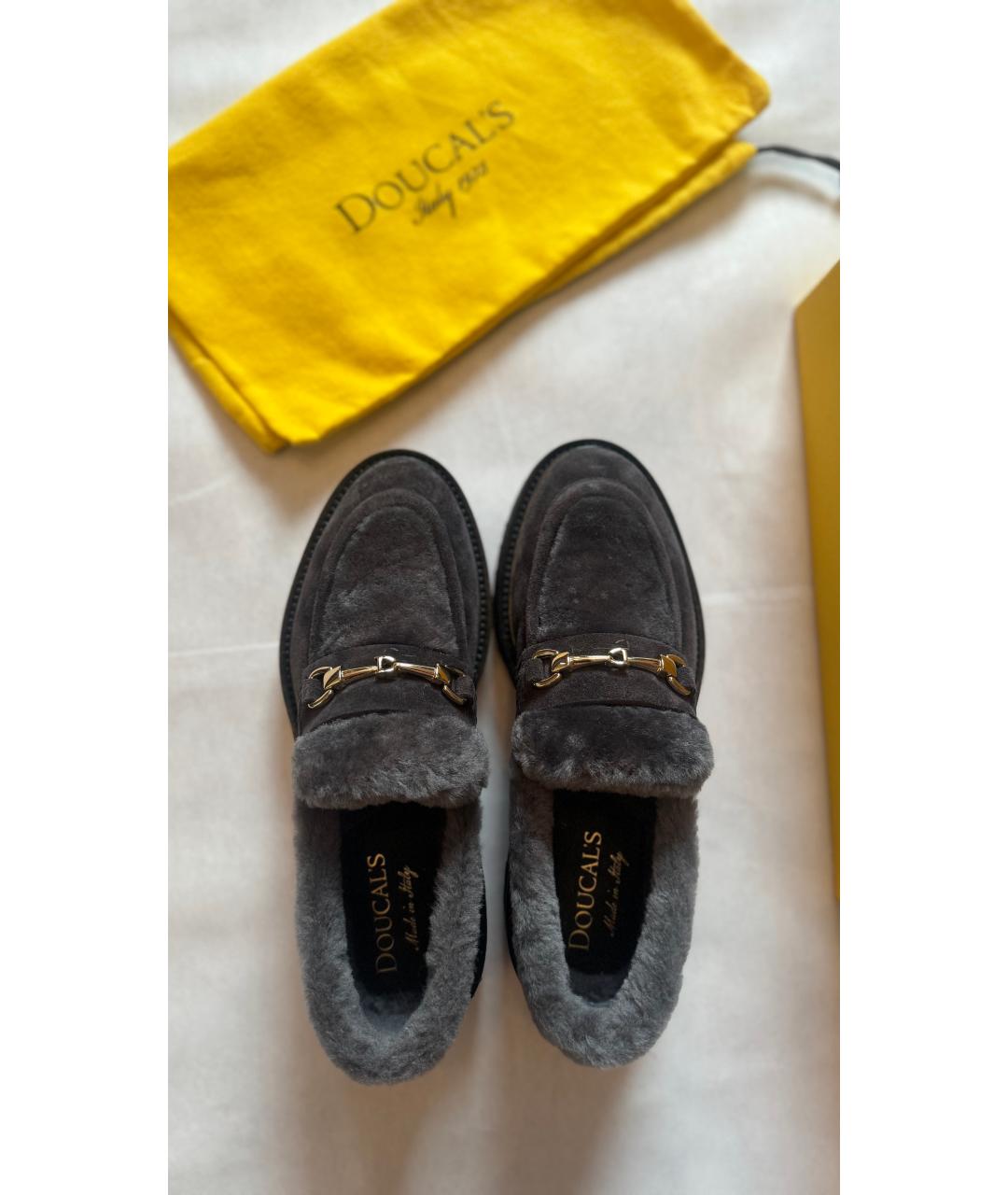 DOUCAL'S Серые замшевые лоферы, фото 3