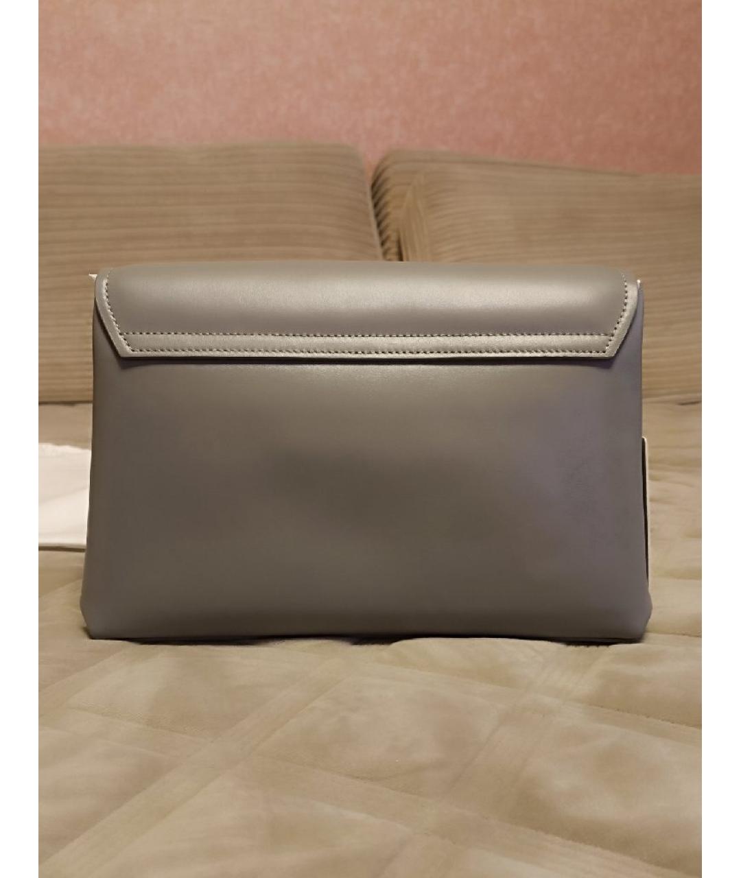 FURLA Серая кожаная сумка через плечо, фото 3