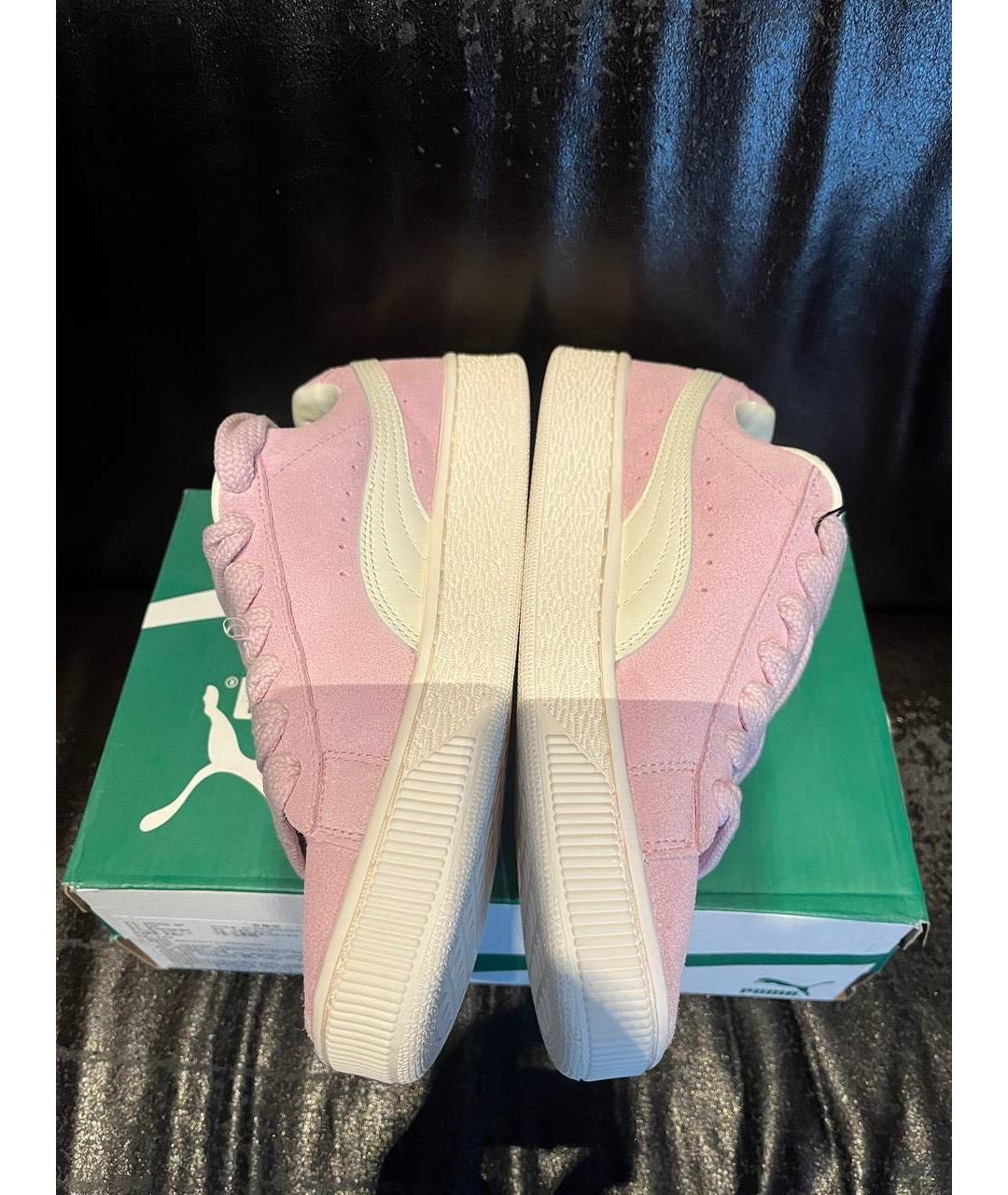 PUMA Розовые замшевые кеды, фото 3