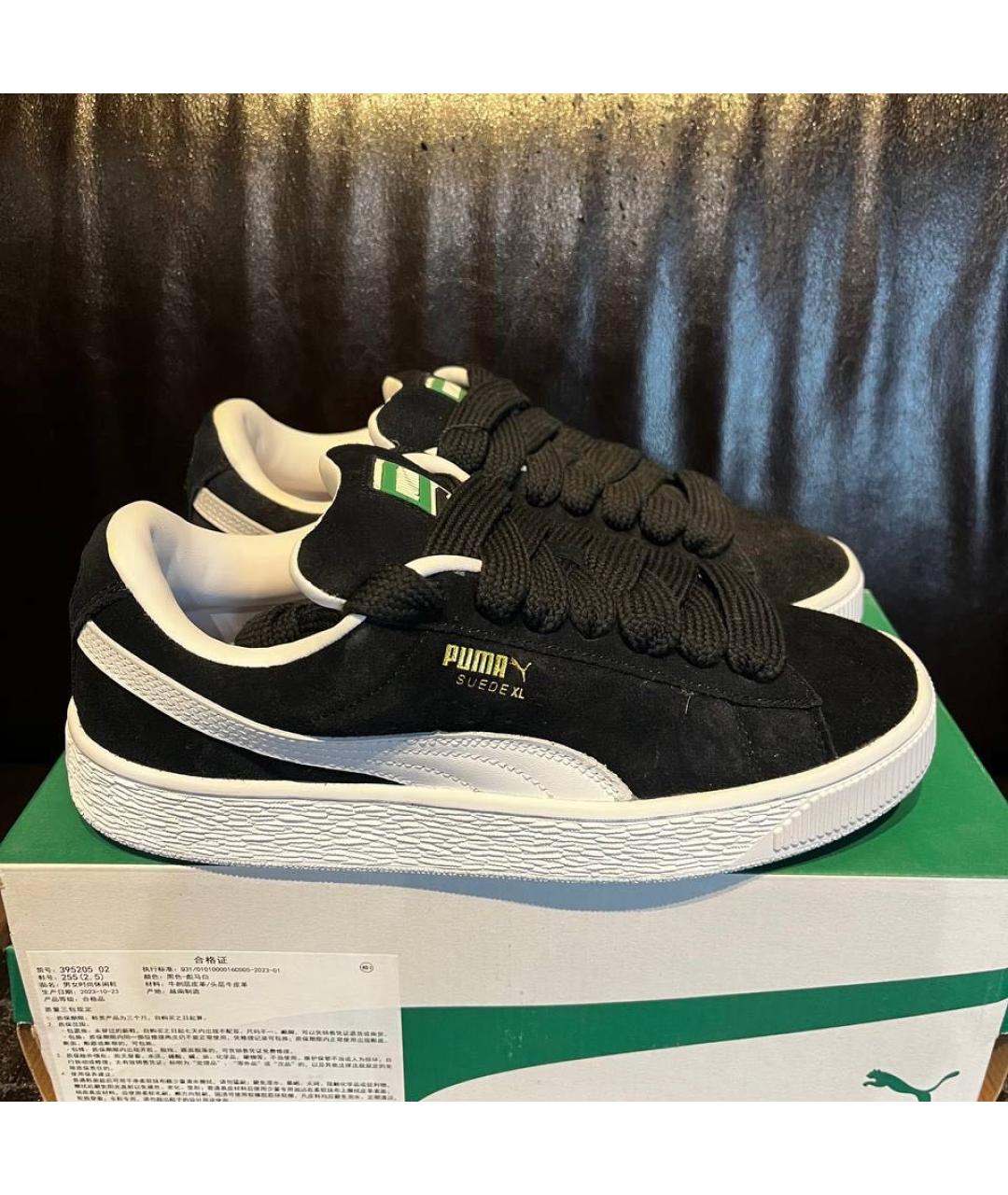 PUMA Черные замшевые кеды, фото 4