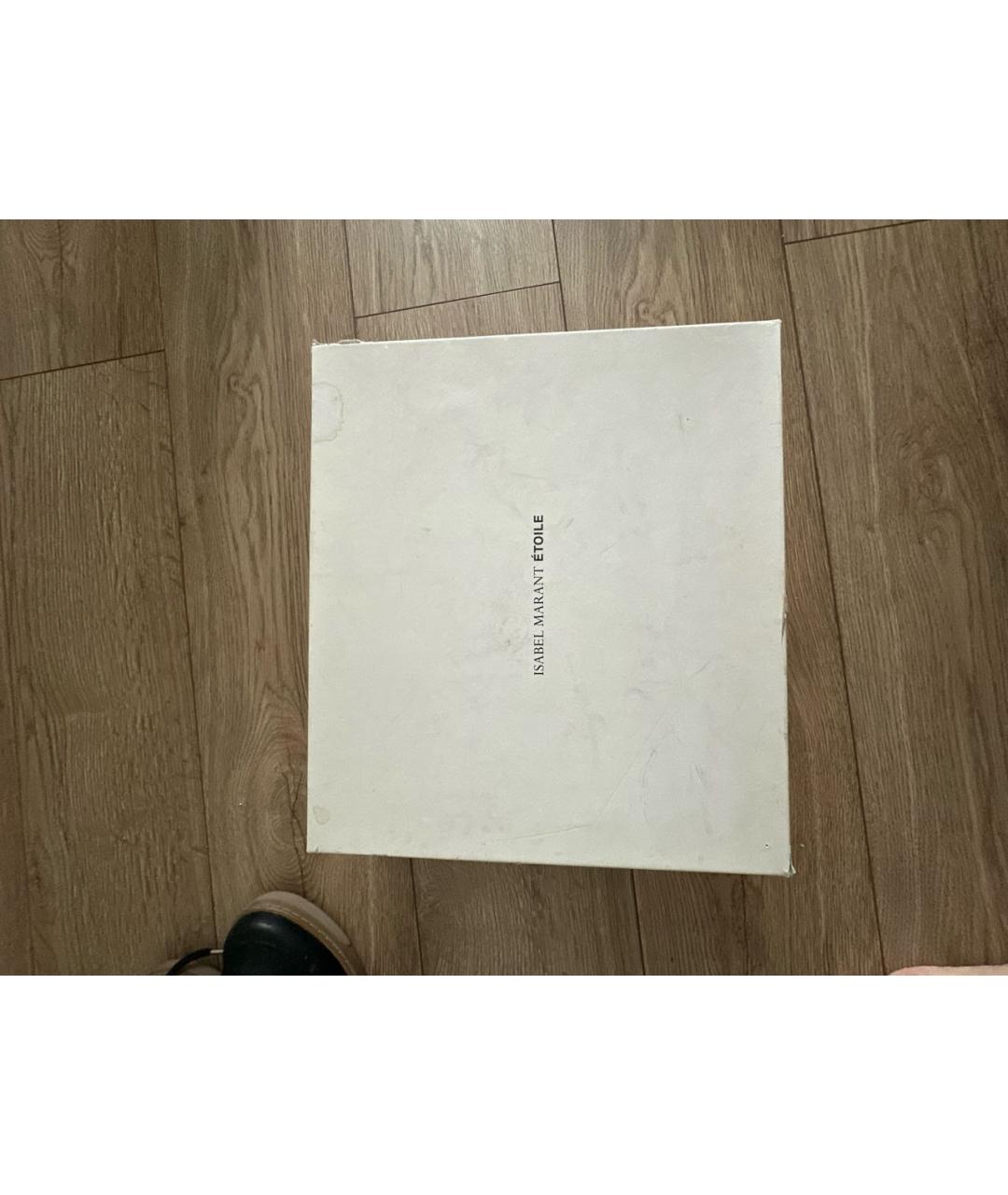 ISABEL MARANT ETOILE Черные кожаные ботинки, фото 5